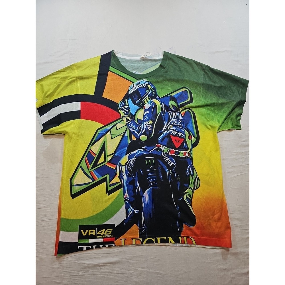 Sublivie Rossifumi  VR46 The Legend Large T-Shirt  Racing Polyester Lightweight